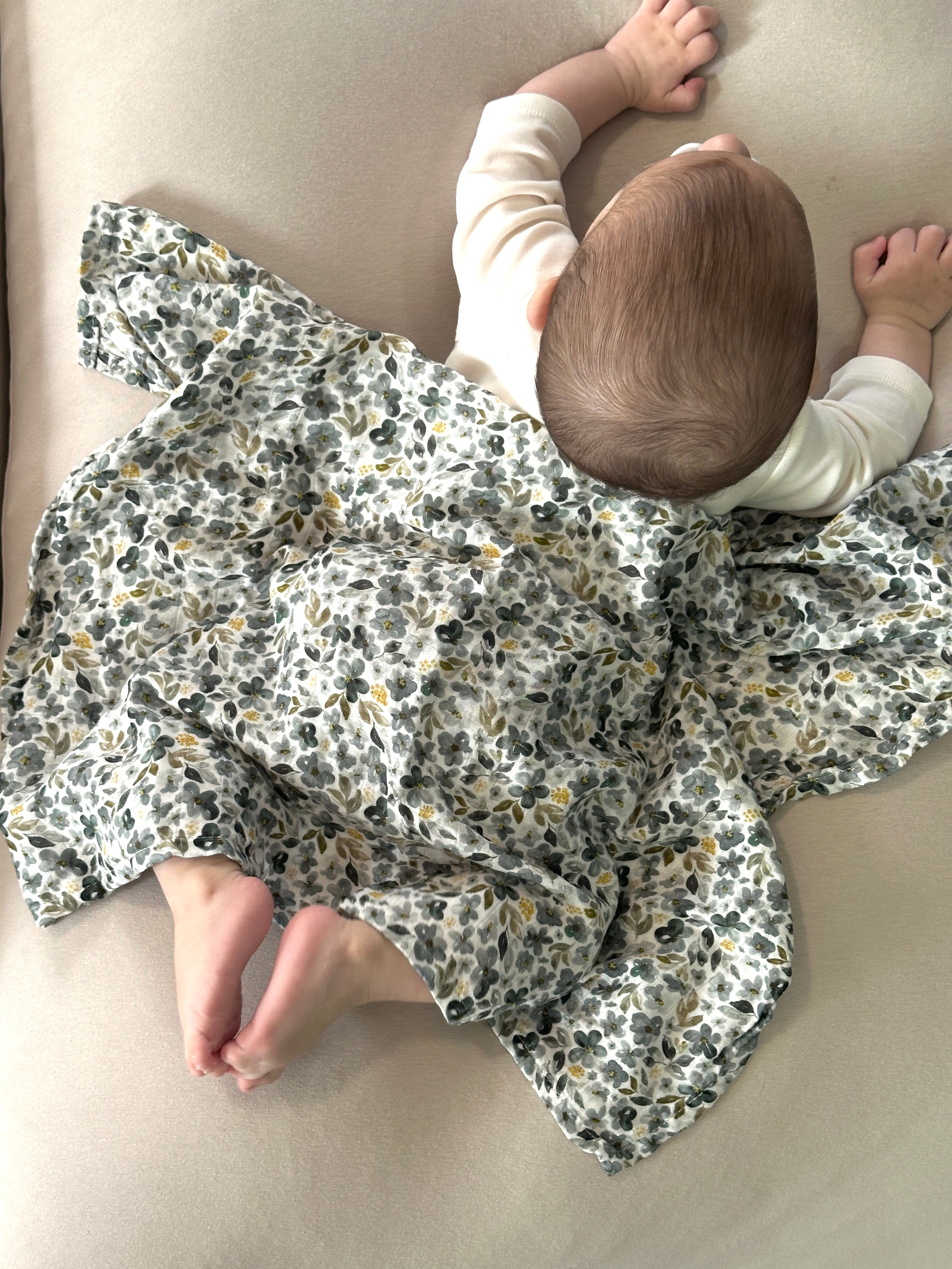 Leah Muslin + Nalla Muslin מארז כפול 4 חיתולי במבוק