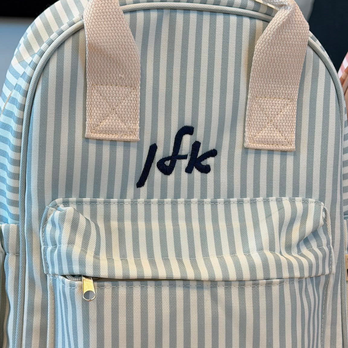 Blue stripes | תיק גן פסים כחול
