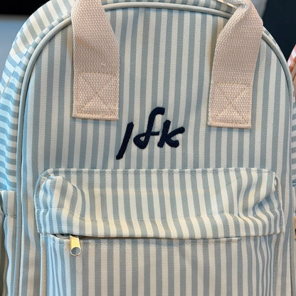Blue stripes | תיק גן פסים כחול